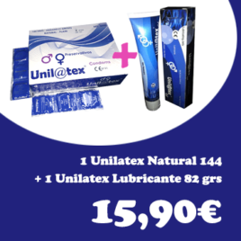 UNILATEX NATURAL 144 UNDS + GEL 82GRS