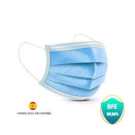 ProSafe Pack 40 Mascarillas Quirúrgicas Desechables – Tipo IIR – Azules