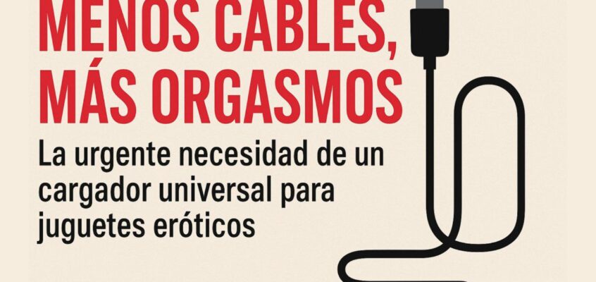 Hasta la pepitilla de tantos cables: la urgente necesidad de un cargador universal para juguetes eróticos