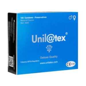 Caja de preservativos Unilatex Natural de látex natural 144 unidades`