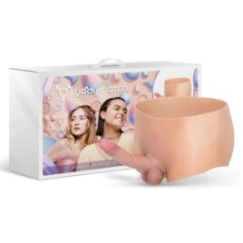 Boxer de silicona líquida con pene y testículos hiperrealistas