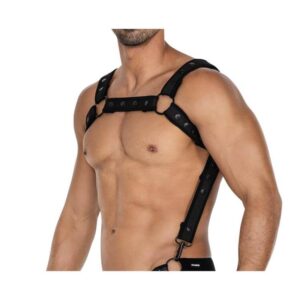 Arnés de Pecho Neón Negro Talla Única