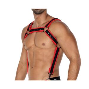 Arnés de Pecho Neón Rojo Talla Única