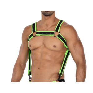 Arnés de Pecho Neón Verde Talla Única