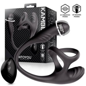 Kamber Plug Anal Vibración y Waving 360º y Estimulador Testículos