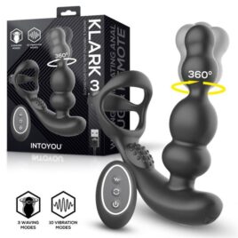 Klark Plug Anal Oscilante con Vibración y Control Remoto