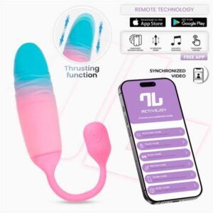NexEgg Motion Huevo Vibrador con Thrusting App Rosa/Turquesa