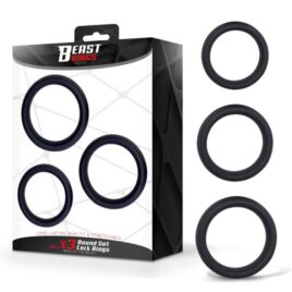 Set de 3 Anillos para el Pene Silicona S, M y L