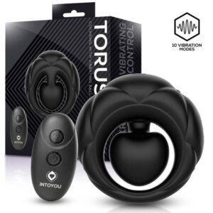 Torus Anillo Vibrador con Bola Clitoriana con Control Remoto USB